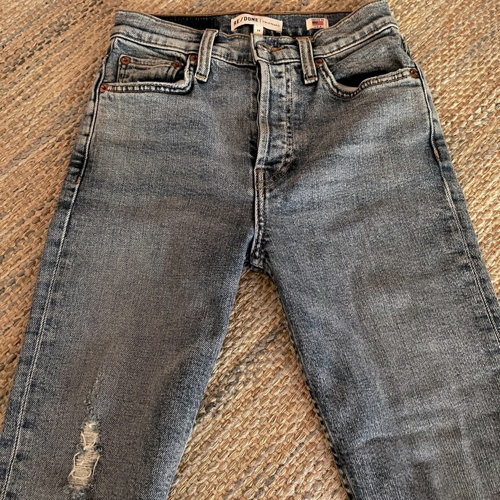 NWOT RE/DONE ORIGINALS HIGH RISE ANKLE CROP - Picture 3 of 6